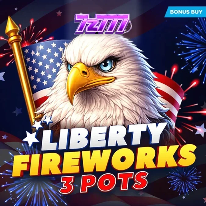 Liberty Fireworks 3 Pots মোবাইল স্লট গেমের ইন্টারফেস